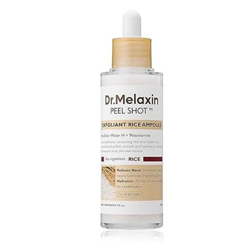 Revitalize Your Skin with Dr. Melaxin Rice Exfoliating Serum - Hydrating, Blackhead-Busting, and Pore-Shrinking Korean Face Care!