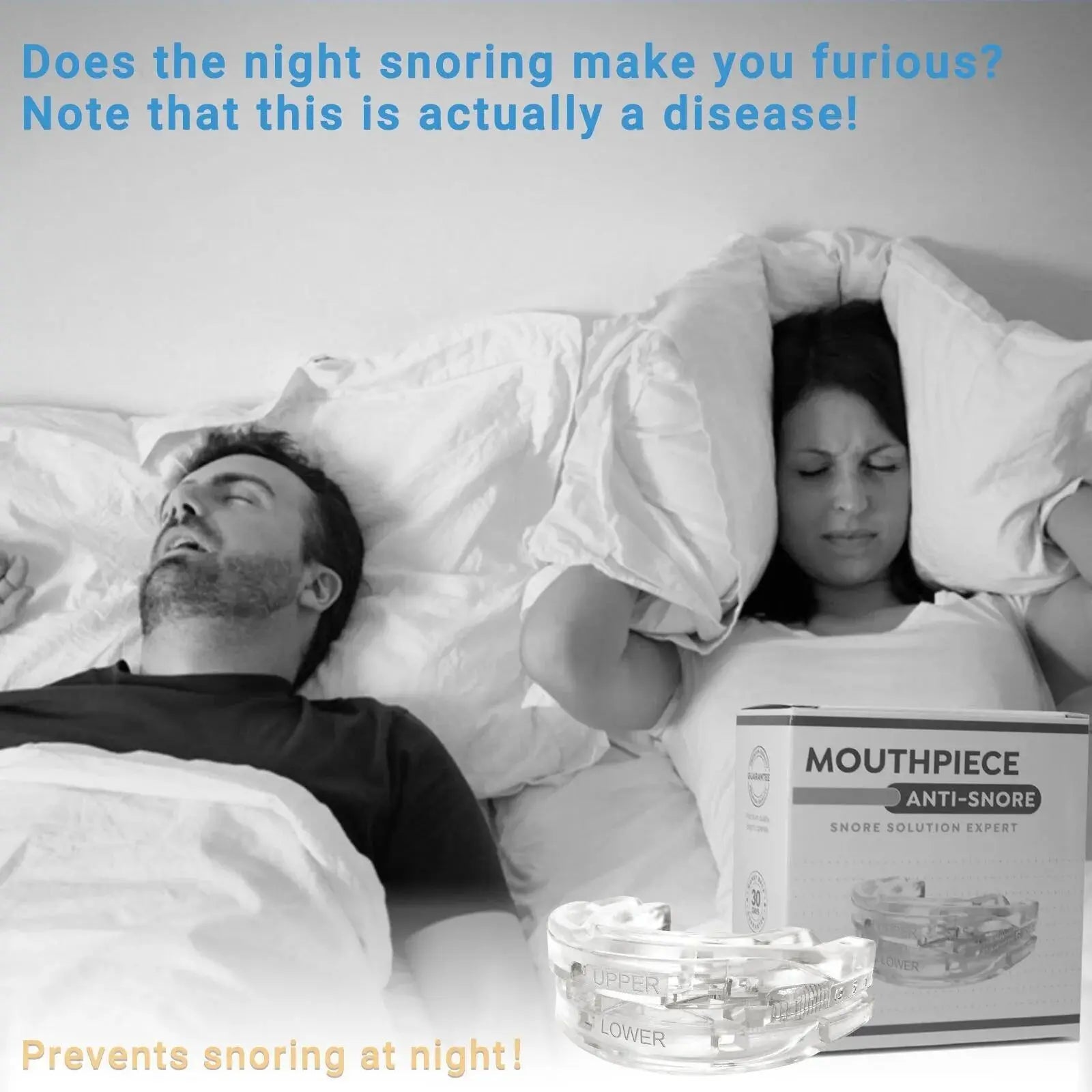 Transform Your Sleep with Our Adjustable Anti-Snoring Mouth Guard – Perfect for Bruxism Relief and Quality Rest!