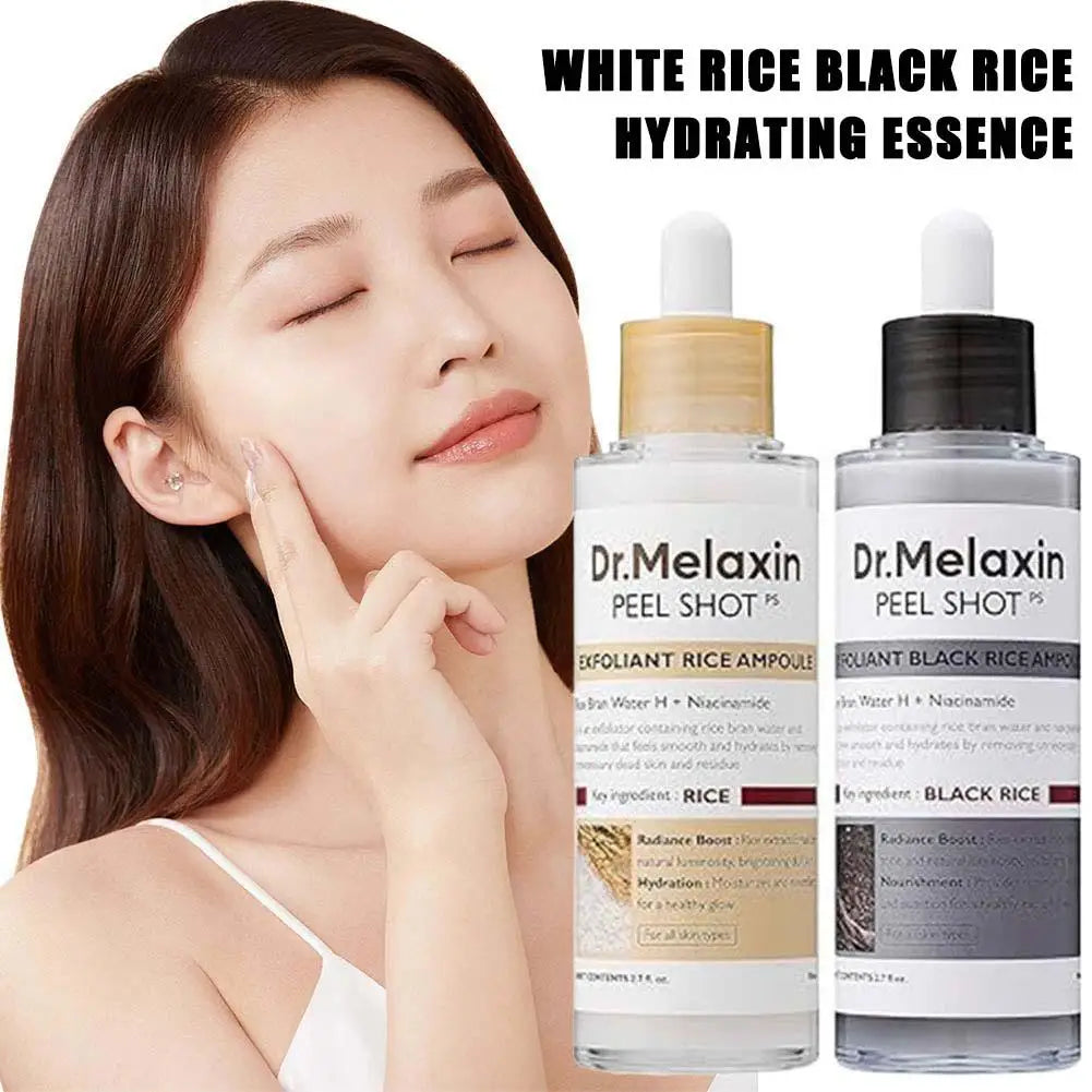 Revitalize Your Skin with Dr. Melaxin Rice Exfoliating Serum - Hydrating, Blackhead-Busting, and Pore-Shrinking Korean Face Care!