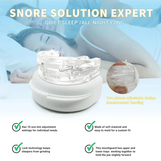 Transform Your Sleep with Our Adjustable Anti-Snoring Mouth Guard – Perfect for Bruxism Relief and Quality Rest!