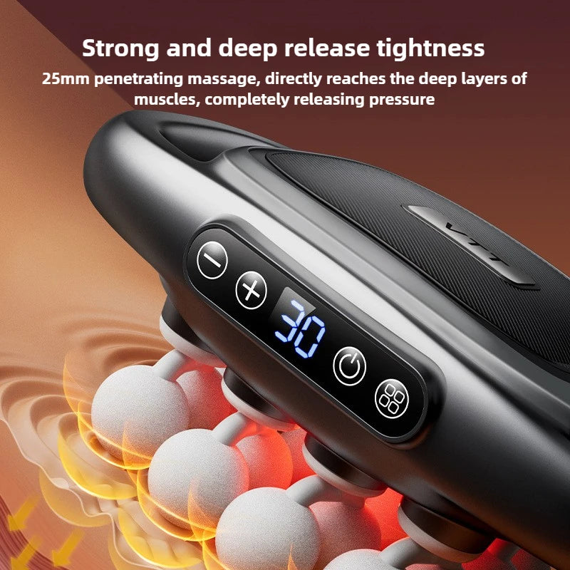 Ultimate 16-Head High-End Fascia Gun for Deep Muscle Relaxation - Perfect for Waist and Back Relief